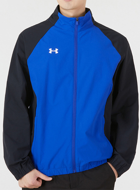 UA/安德玛正品运动男士梭织复古拼接立领夹克外套22500402-400