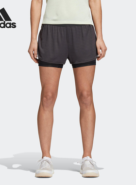Adidas/阿迪达斯正品 2in1 Chill Shrt 女子针织训练短裤 CW4054