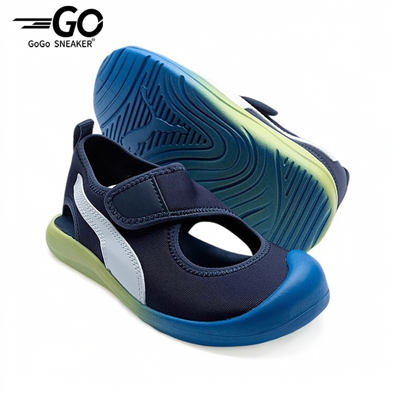 Puma/彪马正品小童日常透气轻便耐磨低帮魔术贴运动凉鞋372157-14