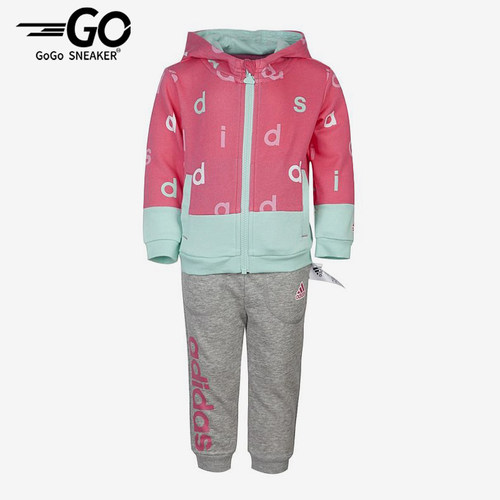 Adidas/阿迪达斯正品婴童休闲时尚简约长袖运动套装AY4631