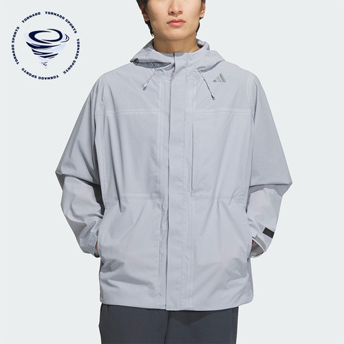 Adidas/阿迪达斯正品2025新款男士宽松户外探险运动冲锋衣JM0979