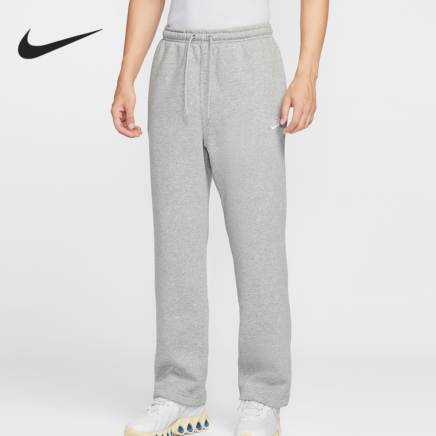 Nike/耐克官方正品Club男士新款针织休闲直筒运动长裤FN3732-063