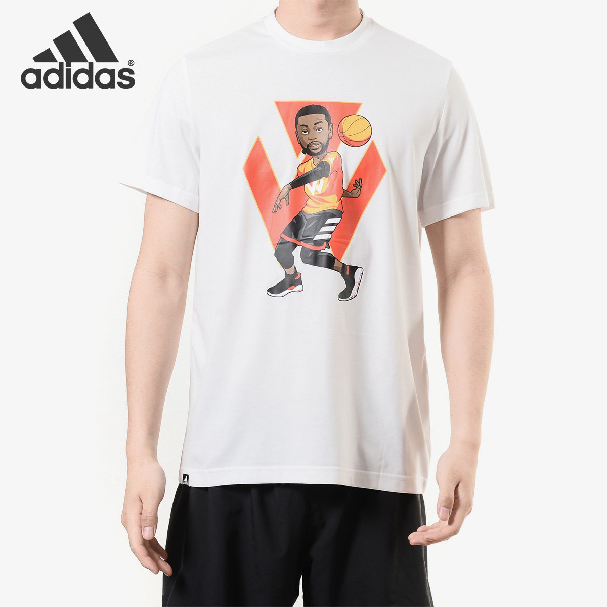 Adidas/阿迪达斯正品 男子运动休闲篮球圆领短袖T恤DQ0929,运动服/休闲服装,运动T恤,淘宝优惠券,粉丝福利购,淘宝优惠卷