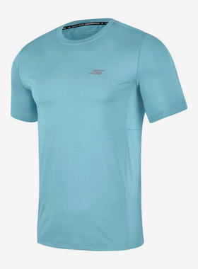 Skechers/斯凯奇正品2023夏季新款男子透气休闲运动短袖T恤