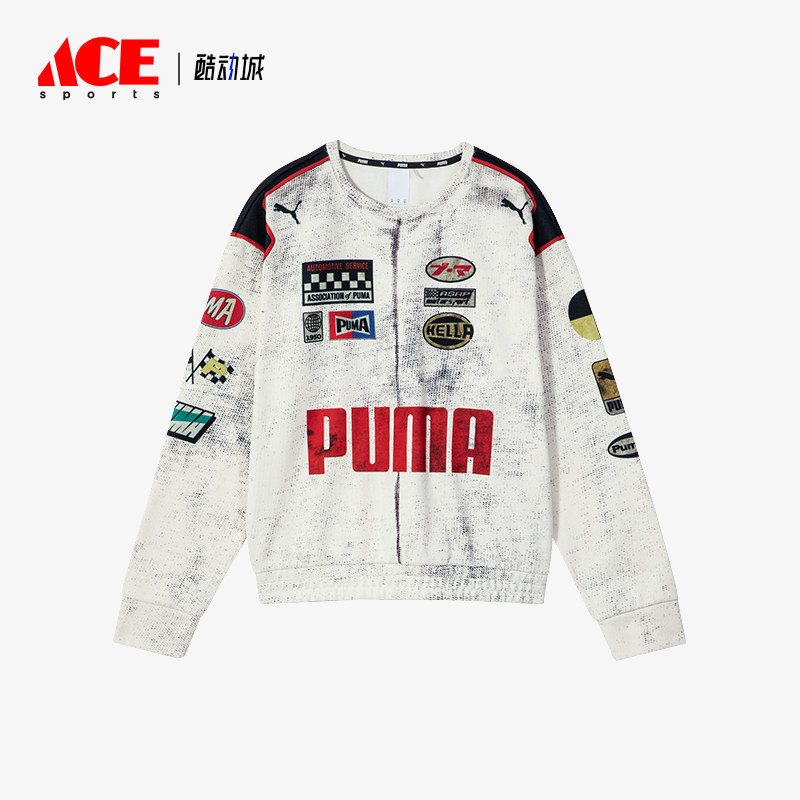 Puma/彪马正品A$AP ROCKY男女赛车印花加绒运动保暖圆领卫衣