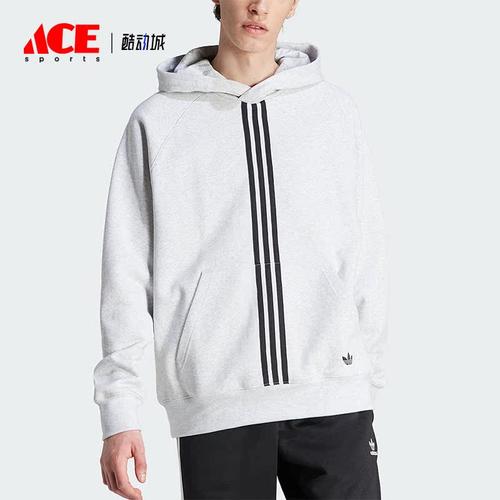 Adidas/阿迪达斯正品三叶草男子运动休闲加绒连帽卫衣IP9484
