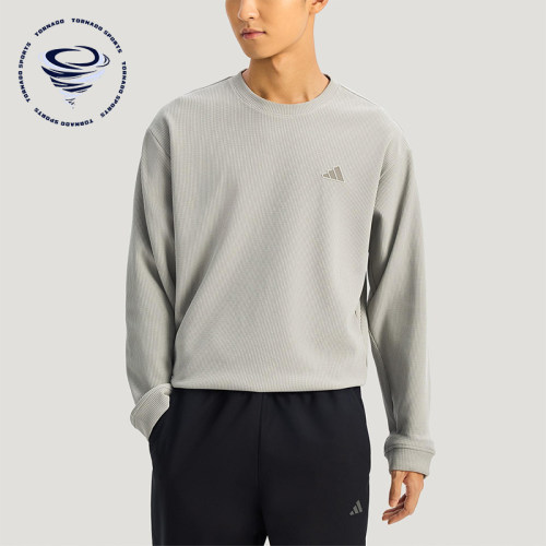 Adidas/阿迪达斯正品2025冬季款男士耐穿圆领套头休闲卫衣KR2542