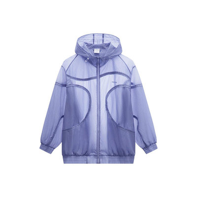 Lining/李宁正品2023新款女子运动休闲宽松透气连帽外套AFDT704