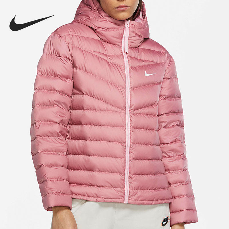 Nike/耐克官方正品女子轻薄短款保暖运动连帽羽绒服 CU5095-614