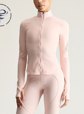 Adidas/阿迪达斯正品春秋款女士高领运动修身长袖外套KR6162