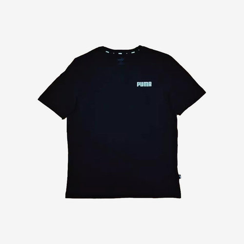 Puma/彪马正品男士纯色V领运动短袖正肩袖休闲T恤848756-01