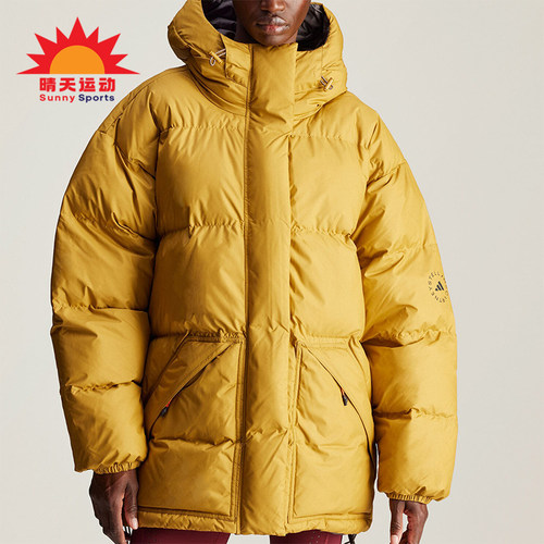 阿迪达斯女士连帽保暖宽松棉服