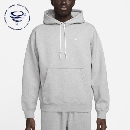 Nike/耐克正品Solo Swoosh男士加绒套头连帽卫衣DX1355-063