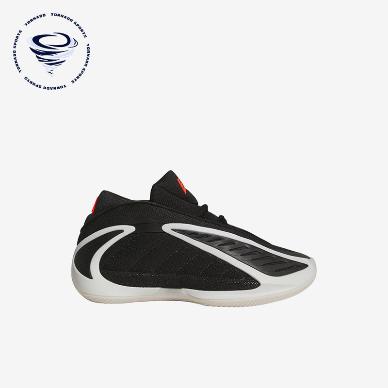 Adidas/阿迪达斯正品AE2贴合核心黑儿童黑色经典低帮篮球鞋JR9377
