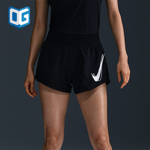 Nike/耐克正品2025新款女士运动透气印花训练跑步短裤HJ2196-010