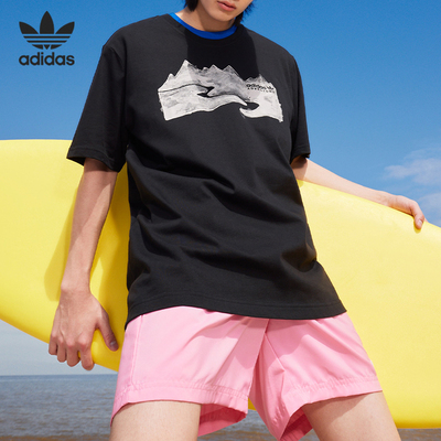 Adidas/阿迪达斯正品三叶草男子舒适休闲短袖运动T恤 HF4770