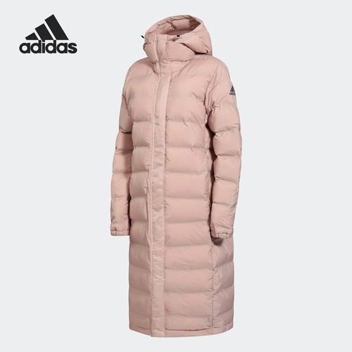 Adidas棉服女子长款连帽cy8635