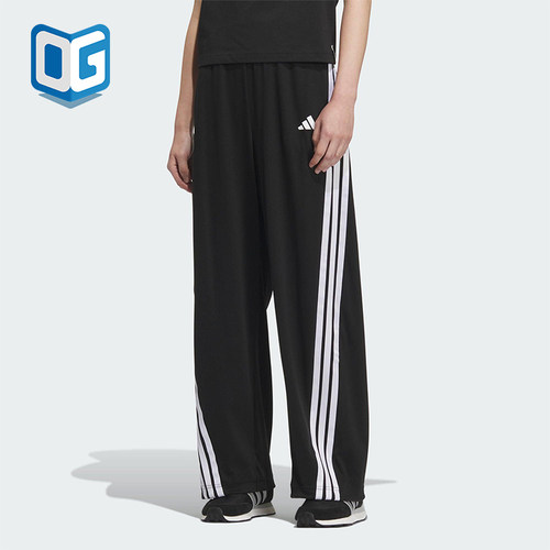 Adidas/阿迪达斯正品DANCE KNIT PANT女士经典针织宽松长裤KE5802