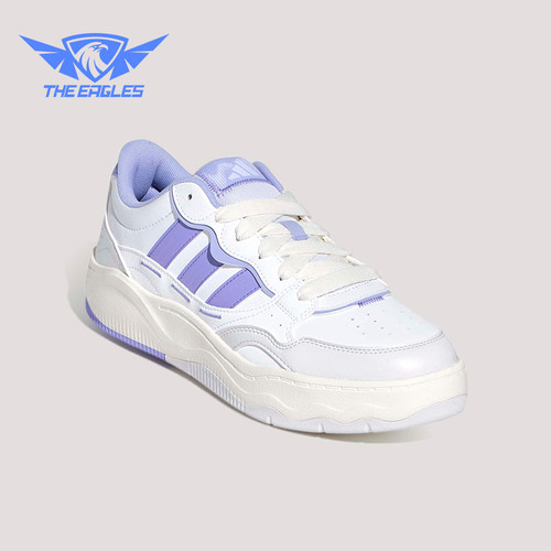 Adidas/阿迪达斯正品Lite Shuffle女士系带日常运动板鞋KH9026