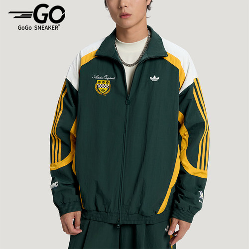 Adidas/阿迪达斯正品三叶草男士赛车风拼接夹克外套LD6511
