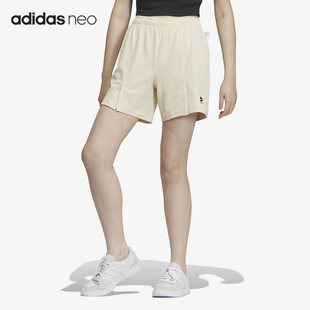 女子休闲针织短裤 Adidas 新款 Neo春季 IA5011 阿迪达斯正品