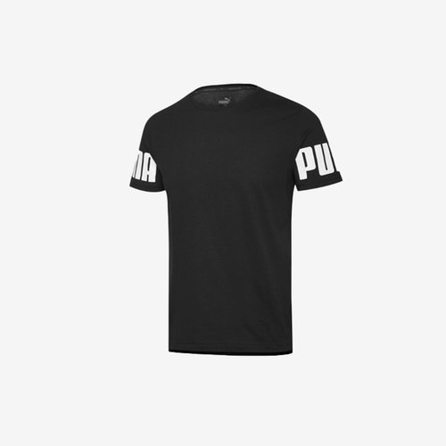 Puma/彪马正品Rebel男士袖口印花休闲透气短袖T恤 584744-51