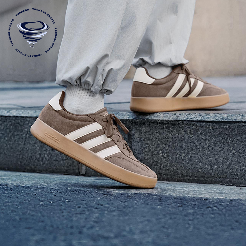 Adidas/阿迪达斯正品BARREDA男女休闲运动耐磨低帮系带板鞋JQ1699