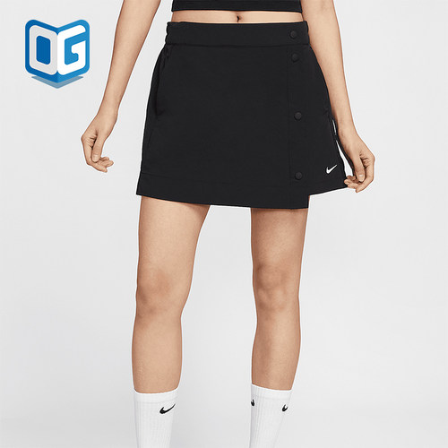 Nike/耐克正品2025夏季款女士透气时尚经典梭织裤裙HM6980-010