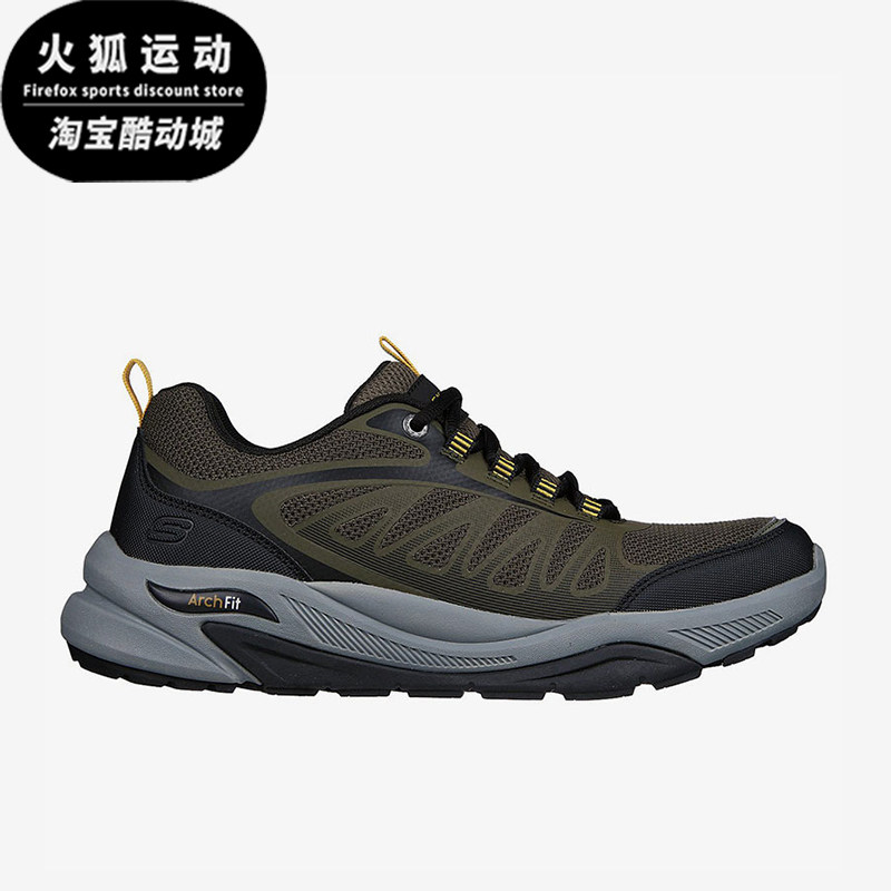 Skechers/斯凯奇正品冬季男士透气低帮耐磨户外登山运动鞋