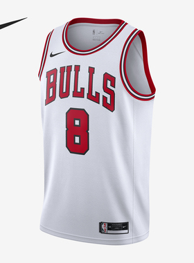 Nike/耐克正品芝加哥公牛队球迷版男士运动球衣CW3586-105