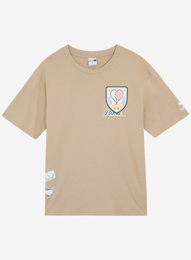 Puma/彪马正品春季新款情侣款运动透气圆领短袖T恤625805-83