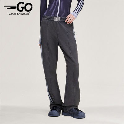Adidas/阿迪达斯正品三叶草新款女深灰色经典街头运动裤KA9843