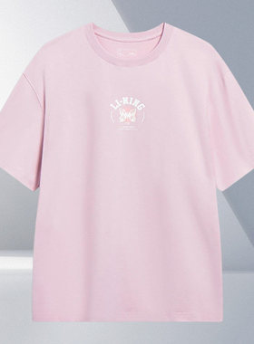 Lining/李宁正品新款中国文化系列男子宽松短袖T恤AHST207