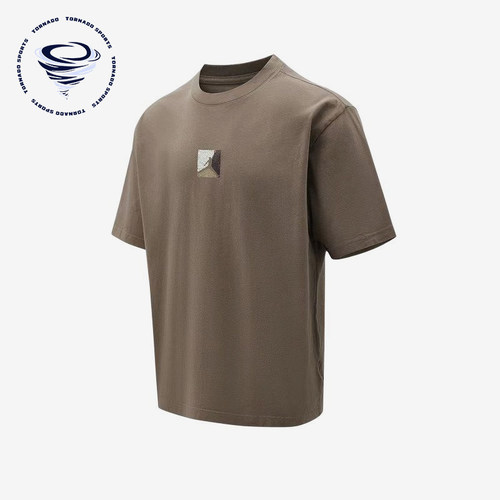 Nike/耐克正品JORDAN新款男棕色亲肤圆领经典短袖T恤IF3065-040