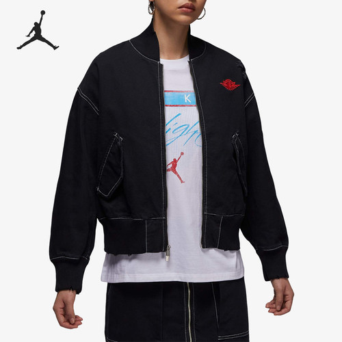 Nike/耐克正品Jordan女士时尚舒适休闲简约夹克IB2925-010