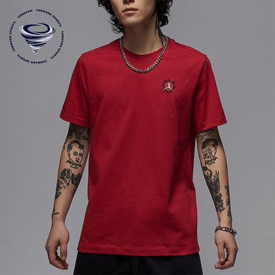 Nike/耐克正品JORDAN男士针织独特图案运动时尚短袖IB7529-687
