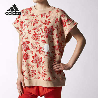 Adidas/阿迪达斯正品当季新款女子休闲时尚运动透气T恤 S15101