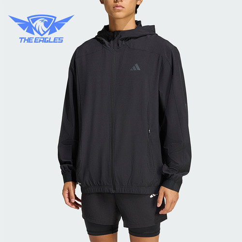 Adidas/阿迪达斯正品TECHESS TRACK-T男士健身训练夹克外套KQ7481