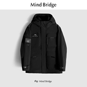 男士 MindBridge新款 2025冬季 户外休闲防风保暖加厚鸭绒羽绒服连帽