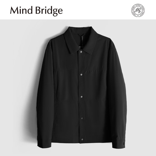 MindBridge新款2025男士轻量化户外休闲商务翻领防风夹克耐磨抗皱