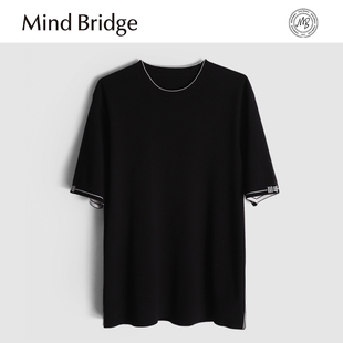 针织衫 圆领垂感透气保暖内搭短袖 打底 2025秋冬男士 MindBridge新款