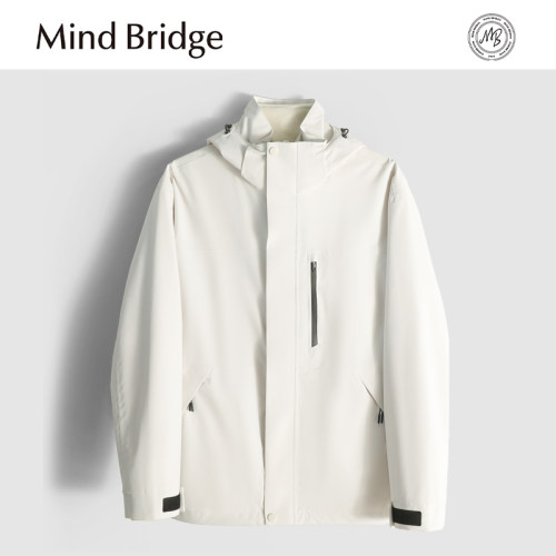MindBridge新款2025秋冬户外三合一运动休闲防风保暖连帽夹克外套