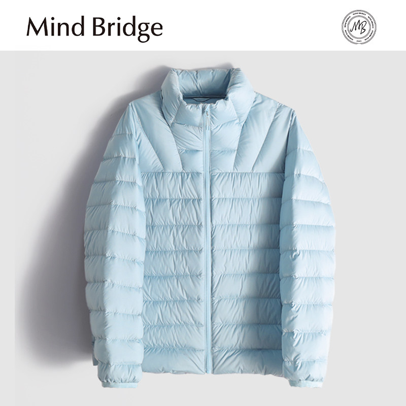 MindBridge新款2025秋冬男士户外运动休闲立领羽绒服防风保暖内搭