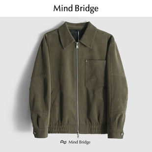 防风保暖 麂皮绒宽松运动休闲商务夹克外套男士 百家好 MindBridge