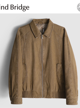 MindBridge新款2025秋冬季100%全棉男士休闲防风保暖牛仔羽绒夹克