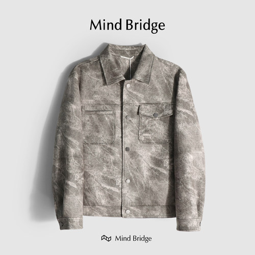 MindBridge翻领春潮夹克宽松休闲