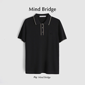 宽松透气半袖 MindBridge T恤男士 夏季 高端商务休闲翻领polo衫 短袖