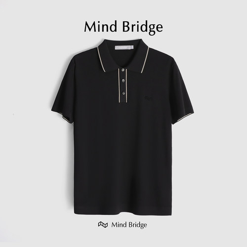 MindBridge夏短袖休闲宽松polo衫