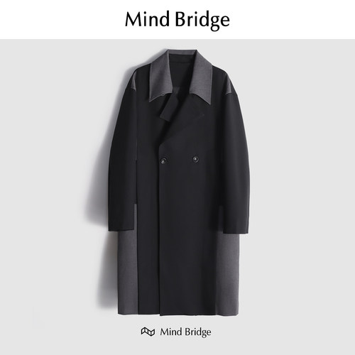 MindBridge休闲长秋大衣风衣防风