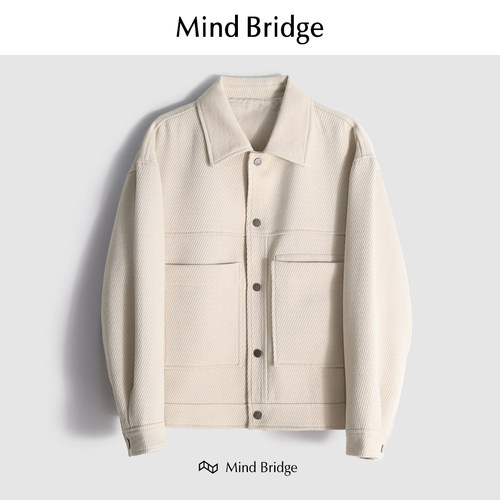 MindBridge休闲羊毛夹克防风保暖
